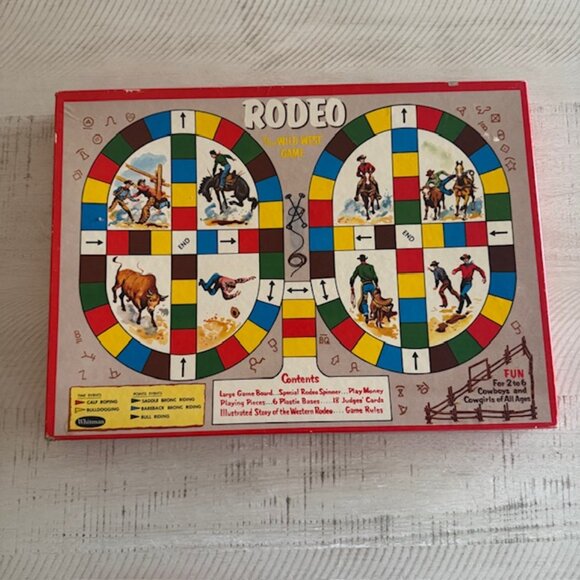 NEW, OPEN BOX 1957 Whitman Rodeo The Wild West Game - Picture 1 of 12